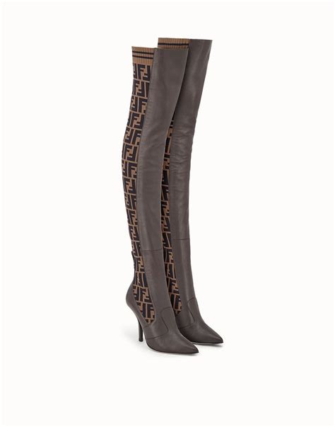 fendi girls boots|thigh high fendi boots.